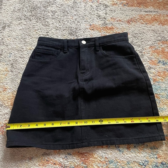 Mini denim black skirt size S - Picture 3 of 5